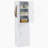 Tall Bathroom Storage Cabinet, Freestanding Storage Cabinet With Hook And Adjustable Shelf, MDF Board, White-55197719
