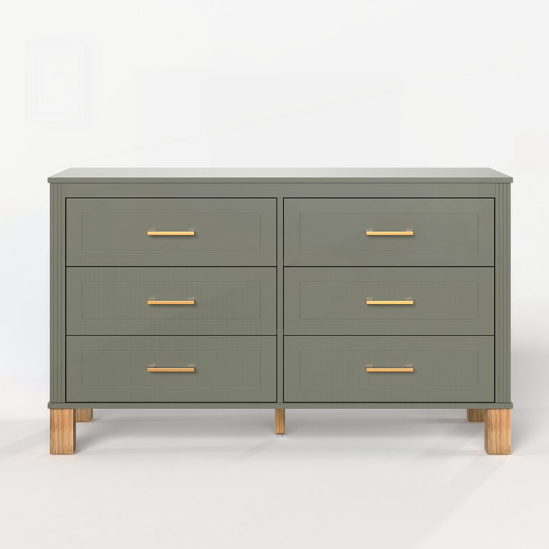 Table d'entrée en bois préinstallée, Vert olive