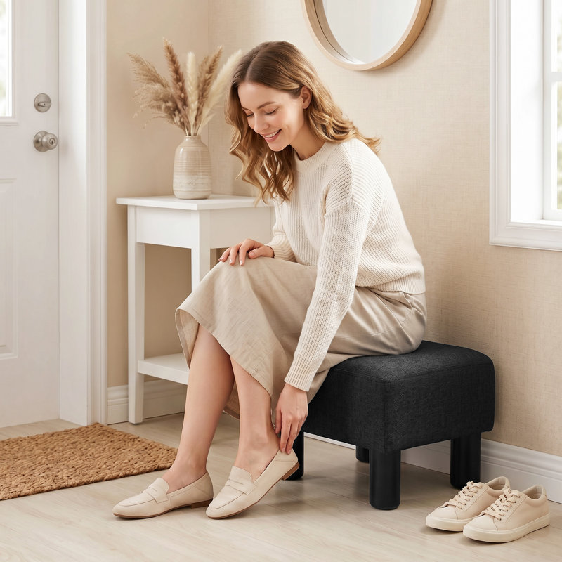 40cm Wide Solid Colour Ottoman