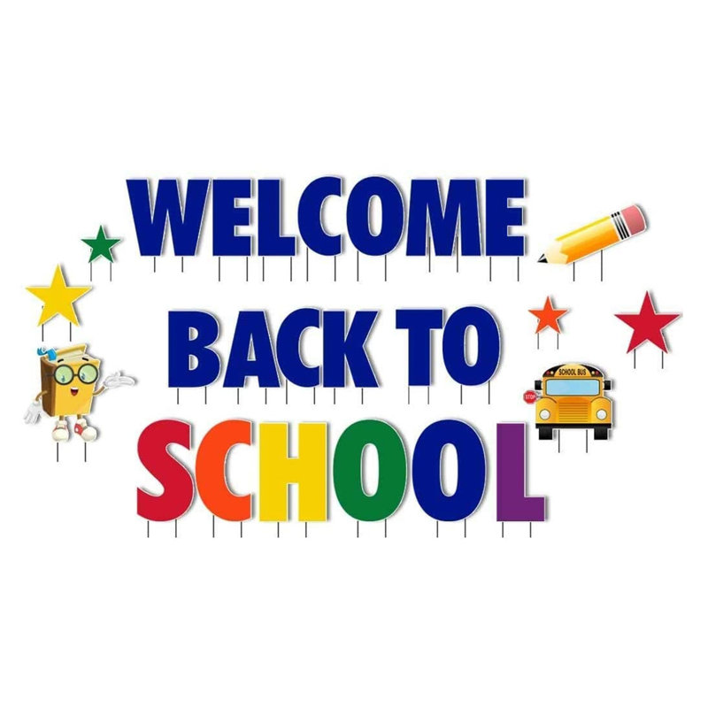 Piquet de jardin Welcome Back to School
