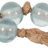 Decorative Bead Garland Glass and Jute Tassel Accents 34" Length Blue Finish Home Bedroom Living Room Office Decor-1336693716-1336693717