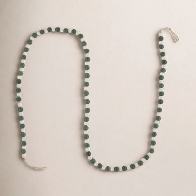 6' Green Bead Novelty Garland