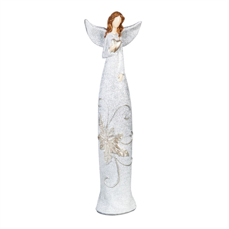 Ensemble de 2 statues de poinsettia