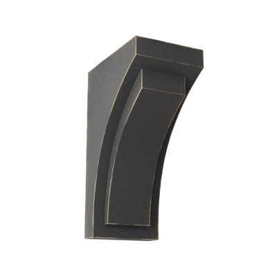 2 1/2"W x 3 3/4"D x 6"H Mini Felix Wood Vintage Decor Corbel, Black