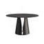 53.15"Modern Artificial Stone Round Carbon Steel Base Dining Table-Can Accommodate 6 People