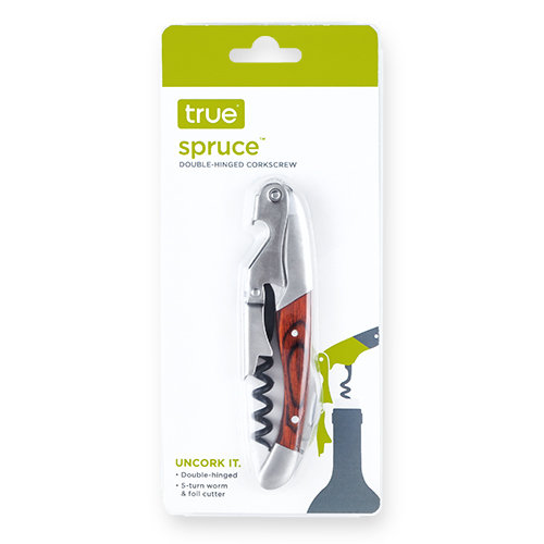 Spruce Double Hinged Waiter's Corkscrew