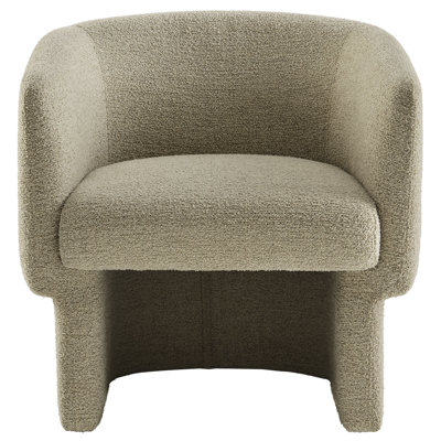 Fauteuil d'appoint rembourré en tissu Greer Boucle