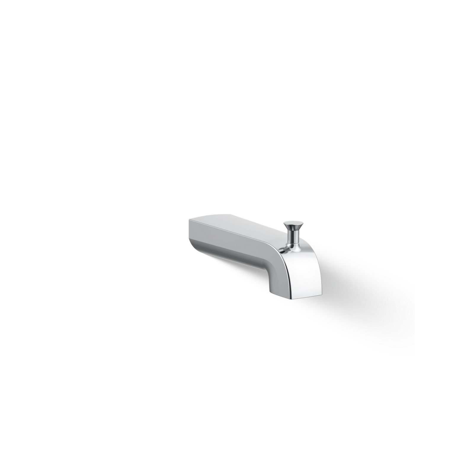 Pitch Wall-Mount Diverter Bath Spout, Polished Chrome