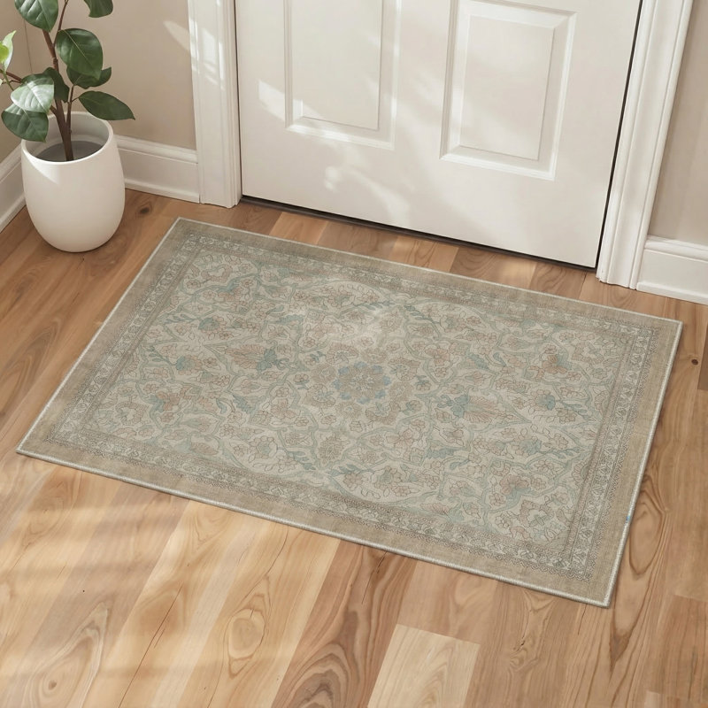 Paillasson floral / brun 2 pi x 3 pi Floret