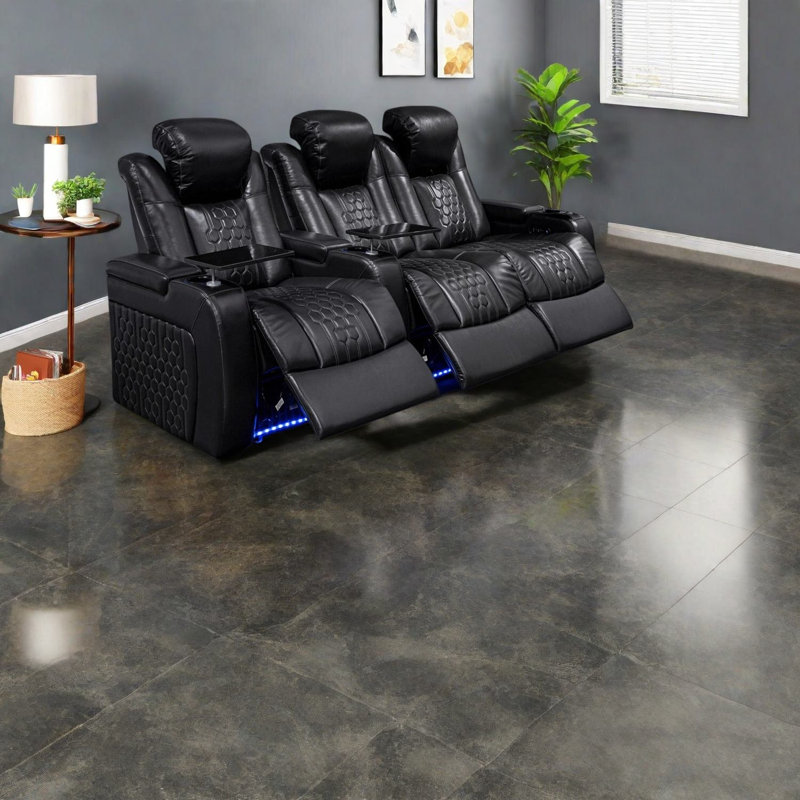 Premium Adjustable Recliner, Top-grain Leather, Modern Home Comfort