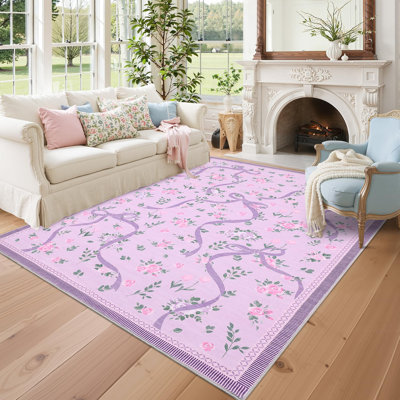 Tapis décoratif lavable