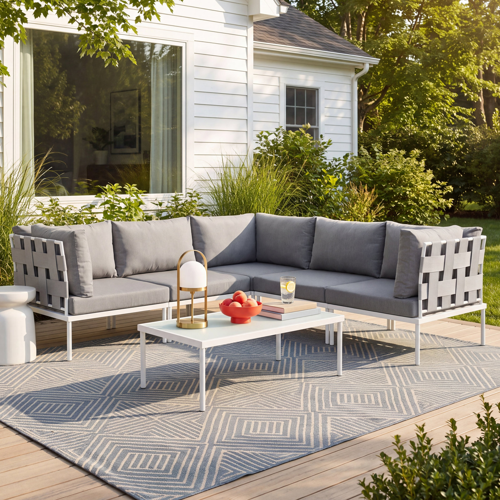 Harmony 5-Person Patio Seating Group, Gray