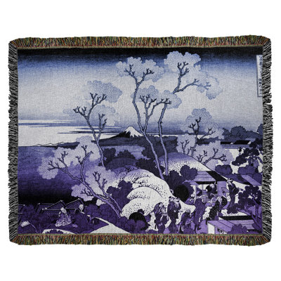 Katsushika Hokusai Hand Woven Throw Blanket