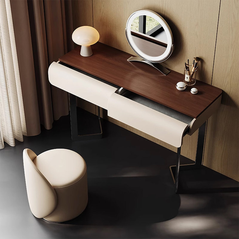 Makeup Vanity with Light mirror,2 drawers,1 chair