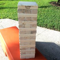 Large Tower Wooden Stacking Outdoor Games for Adults and Family Yard Lawn Blocks  Games - Includes Rules and Carrying Bag-54 Pcs Premium Wood: Buy Online at  Best Price in UAE 