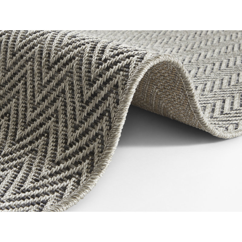 Flatweave Grey/Anthracite Rug, Runner 80 x 250 cm