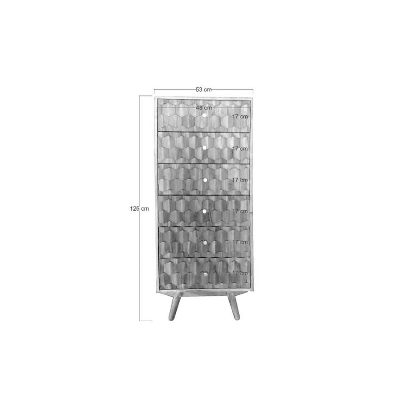 Mosayk 6 Drawer Chest