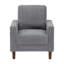 Chaise de salon moderne en velours côtelé rembourré avec coussin confortable en bois massif 1pc-757385419