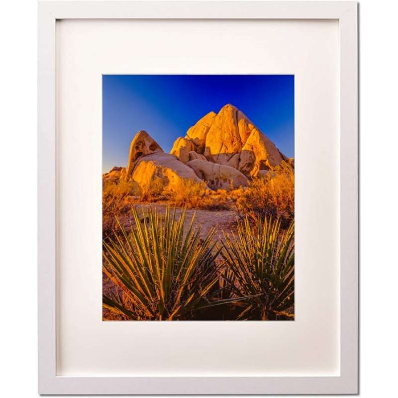 Lovel Matte Picture Frame with Mat, White