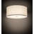 Cilindro Textrene Fabric Flush Mount