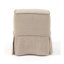 Linen Box Cushion Ottoman Slipcover