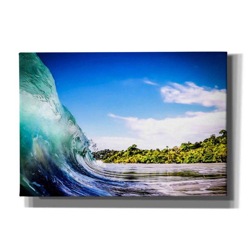 «Tropical Wave» par Nicklas Gustafsson, art mural sur toile, H 18 po x l 26 po x P 0,75 po
