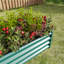 Lit rectangulaire en métal surélevé pour légumes, plantes, herbes de rouille, assemblage facile, preuve-502955462-502955463