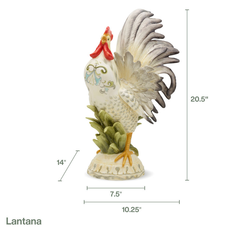 Figurine de coq Fitz and Floyd Lantana