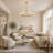 Eton 6 - Light Shaded Modern Chandelier