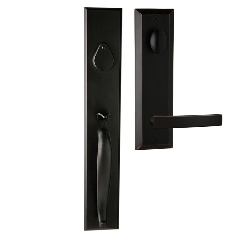 Ensemble de poignées Charleston Bravura 980G-940 avec levier Miramar en bronze huilé - R, Bronze frotté à l'huile, Oui