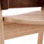 Ensemble de 2 chaises de salle à manger rembourrées avec accoudoirs, tissu brun et structure en bois d'hévéa naturel