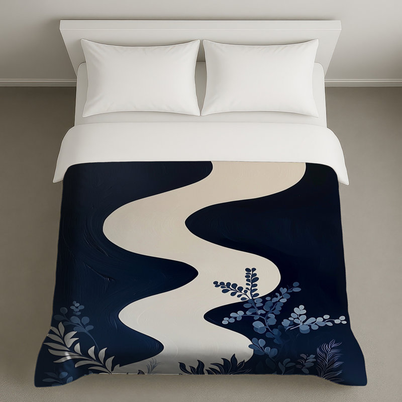 Housse de couette abstraite Modern Bedding Art, Grand lit