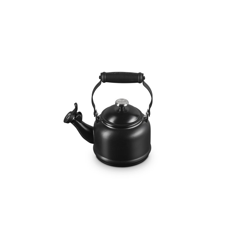 Demi 1.25 Qt. Enamel on Steel Tea Kettle, Licorice