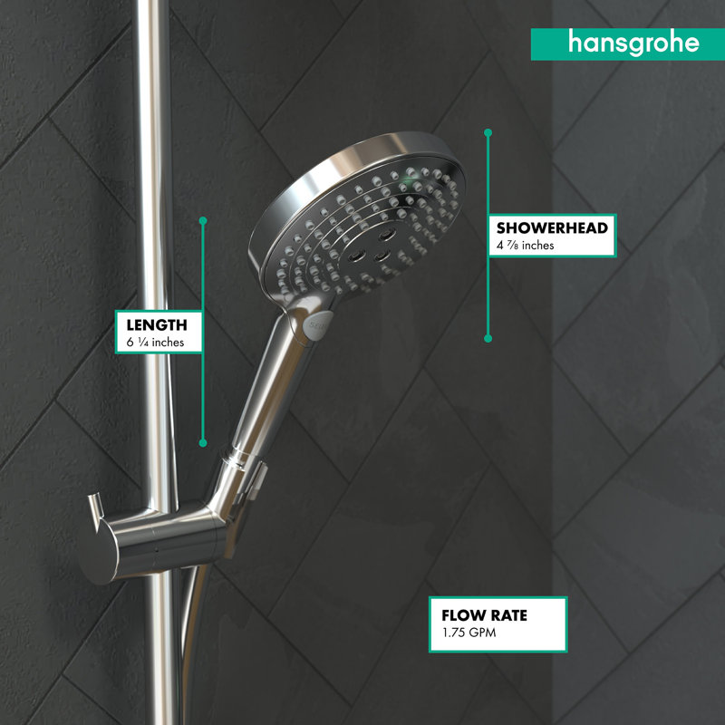 Raindance S Powder Rain Handheld Shower Head with Select, Chrome, 2.5 GPM