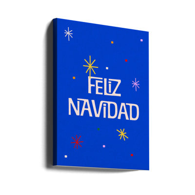 "Feliz Navidad", art mural sur toile tendue