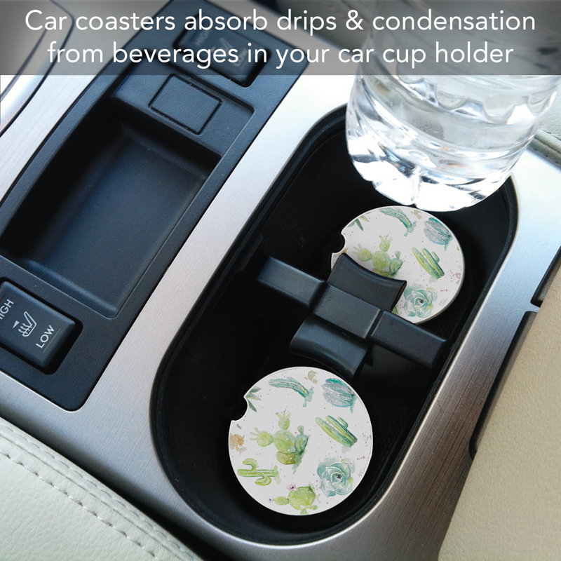 Sous-verre simple pour voiture Desert Garden