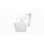 Baignoire de trempage autoportante en acrylique avec robinet 69 po. X 30 po. Emily-97349906