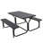 Kutlay 4 - Person Metal Patio Dining Set with Rectangular Table-36467032
