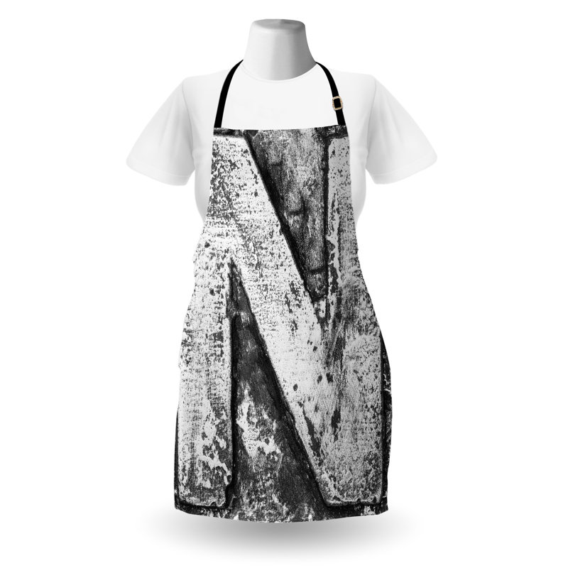 No Pattern Bib Apron, N