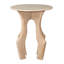 Table d'appoint Eda blanche et naturelle