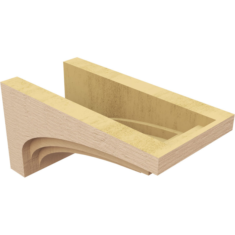 Bois de cèdre brut Rockford, corbeau apprêté Rockford, H 10 po x l 10 po x P 20 po
