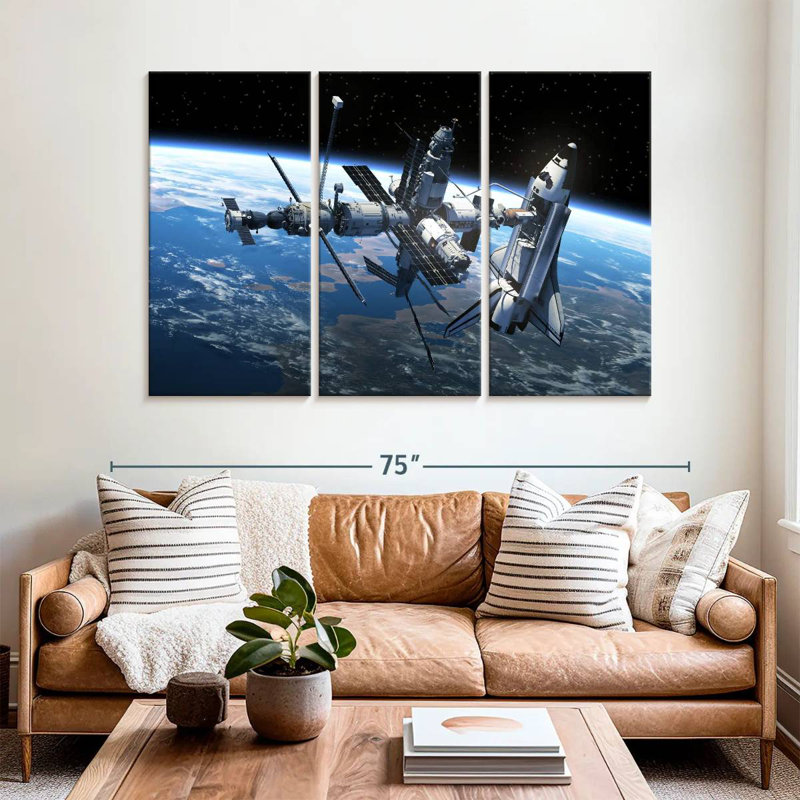 'Space Station, 42" H x 65" W