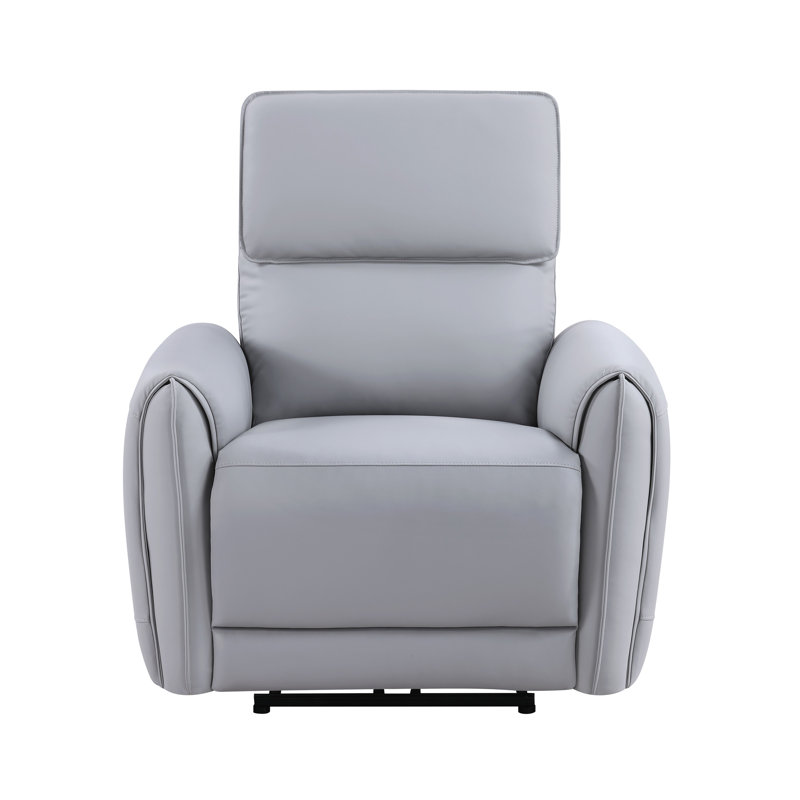 Fauteuil inclinable électrique en cuir synthétique Jeromie avec port USB