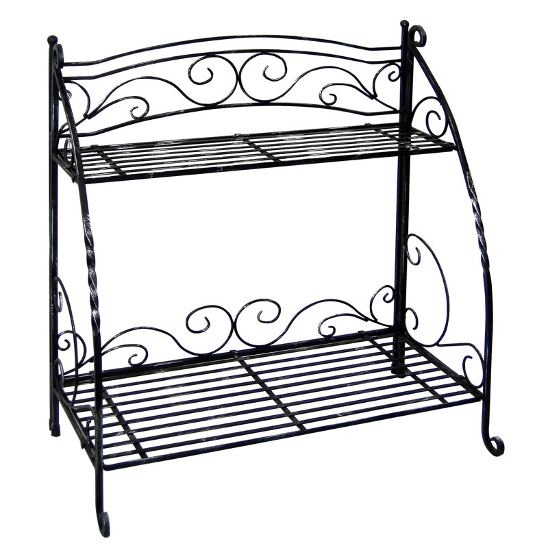 Frisco Folding Plant Stand 2 Shelf