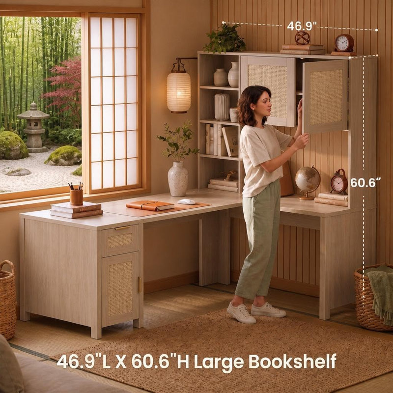 Bureau en coin, Naturel