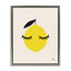 «Lemon with Eyelash», art mural encadré flottant par Jessica Beck-982895748-978377008