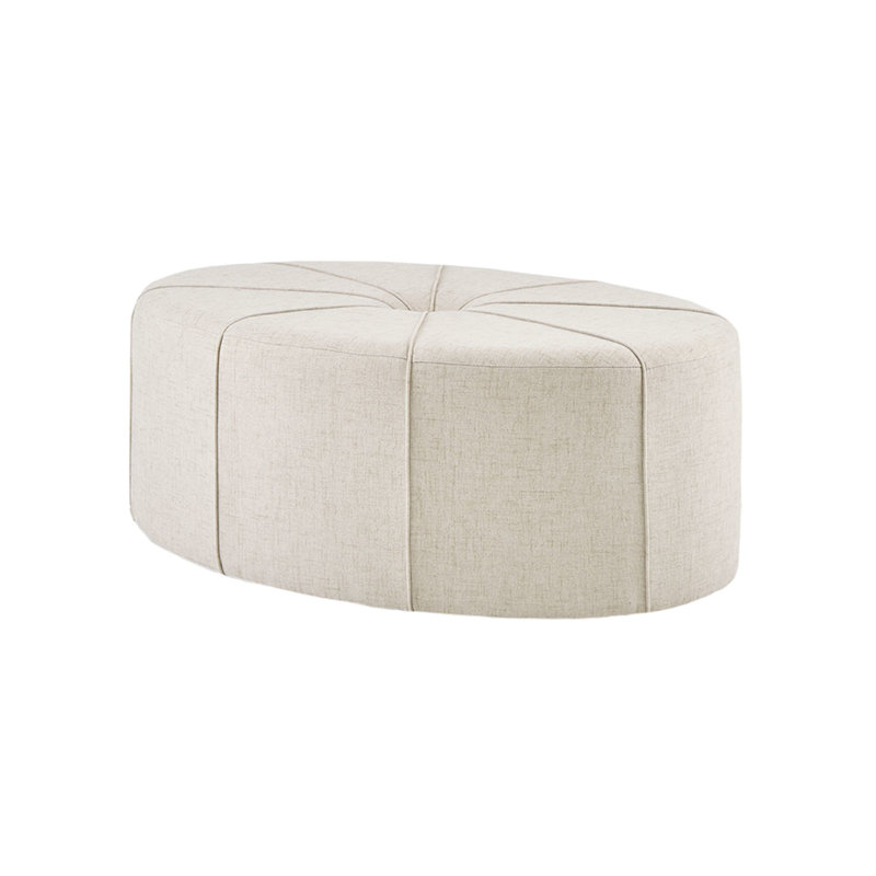 Tissu l 48,5 po x P 32,5 po H 18 po - Tissu, bouton, épais, accessoire de salon 48 po, sans assemblage, Cream