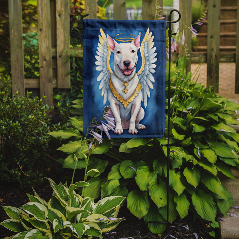 Bull Bull terrier, mon ange, drapeau de jardin