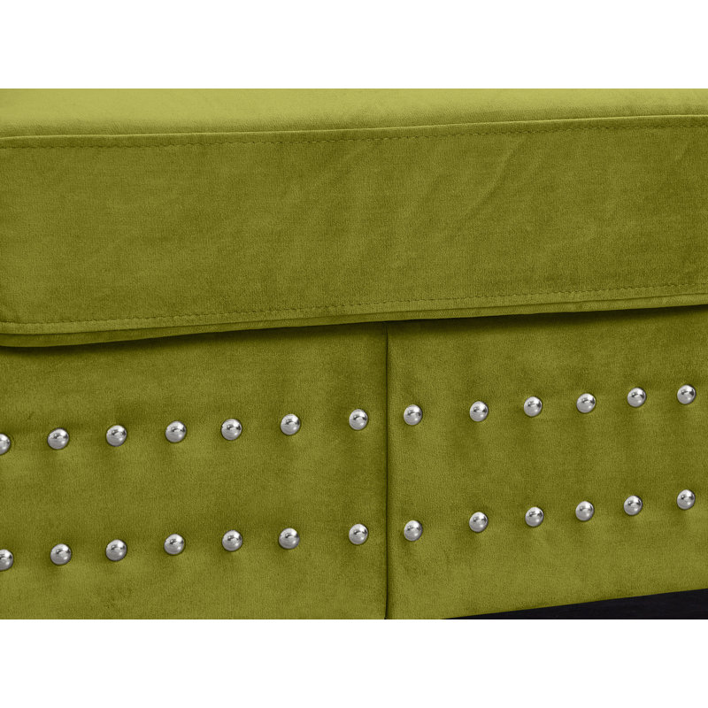 Ensemble de salon 2 pièces avec rangement, Vert