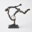 Tripped Up Sculpture-Bronze W/Nickel Sphere
